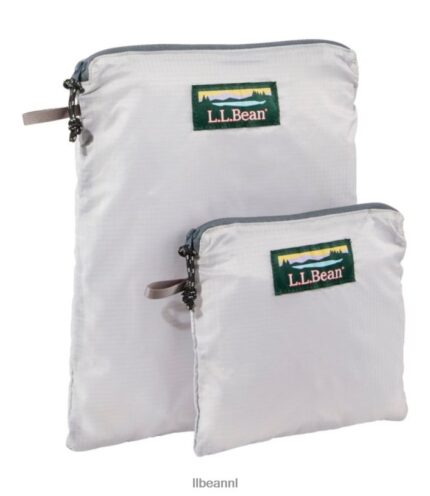 L.L.Bean unisex Zakje met rits koel zilver accessoires VT0642380