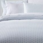 L.L.Bean unisex zongewassen perkal dekbedovertrekprint blauwe mist beddengoed VT0644492