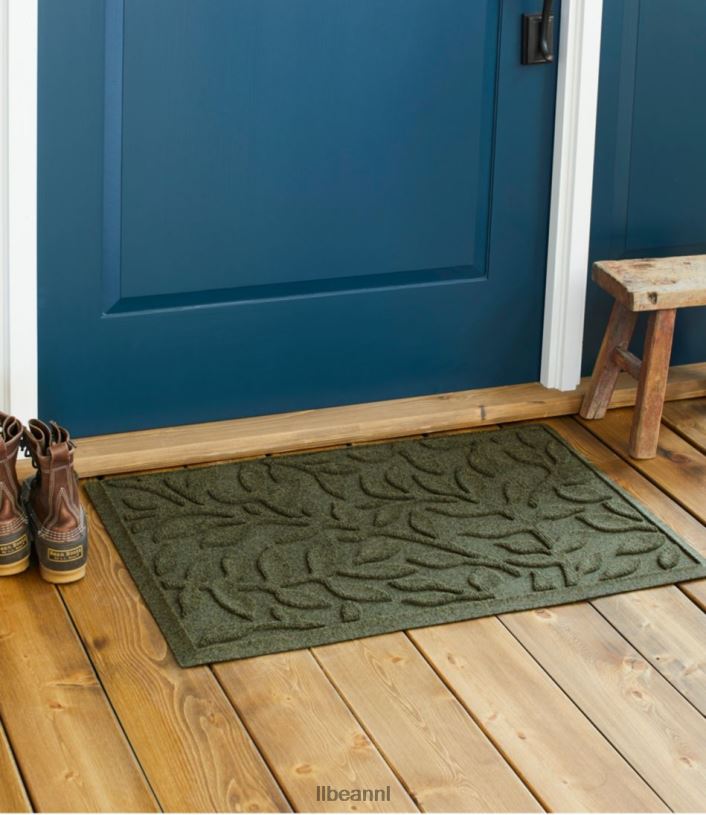 L.L.Bean unisex zwaargewicht gerecyclede waterhog deurmat bosblad middelgrijs huis goederen VT0646289 - Image 5