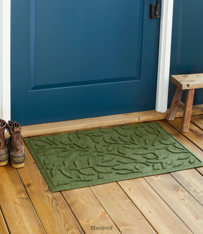 L.L.Bean unisex zwaargewicht gerecyclede waterhog deurmat bosblad middelgrijs huis goederen VT0646289 - Image 6