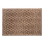 L.L.Bean unisex zwaargewicht gerecyclede waterhogdeurmat bloeiende cirkels khaki huis goederen VT0644372