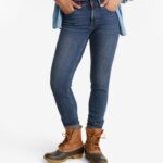 L.L.Bean vrouwen Beanflex-jeans steengewassen kleding VT064364