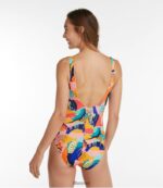 L.L.Bean vrouwen beansport zwemkleding klassieke blauwgroen blauwe palm kleding VT0645758 - Image 2