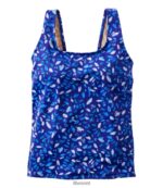 L.L.Bean vrouwen beansport zwemkleding klassieke blauwgroen blauwe penseelstreken kleding VT0646442 - Image 3