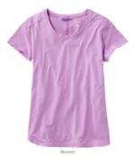 L.L.Bean vrouwen Beyond zacht T-shirt met ronde hals lila kleding VT0647030