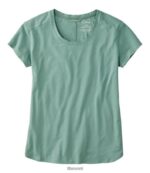L.L.Bean vrouwen Beyond zacht T-shirt met ronde hals zeepijnboom kleding VT064685