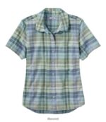 L.L.Bean vrouwen biologisch klassiek katoenen overhemd vervaagde jade kleding VT0643496