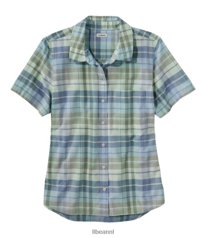 l_l_bean_vrouwen_biologisch_klassiek_katoenen_overhemd_vervaagde_jade_kleding_vt0643496.jpg L.L.Bean vrouwen biologisch klassiek katoenen overhemd vervaagde jade kleding VT0643496 - Image 1