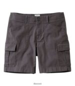 L.L.Bean vrouwen cargoshort van stretchcanvas graniet kleding VT0643091