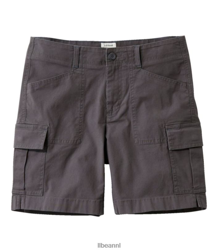 L.L.Bean vrouwen cargoshort van stretchcanvas graniet kleding VT0643091 - Image 1