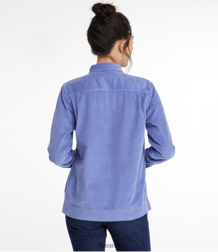 L.L.Bean vrouwen comfortabel corduroy relaxed overhemd warm koraal kleding VT0645668 - Image 3