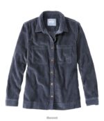 L.L.Bean vrouwen comfortabel corduroy relaxed overhemd zeezout kleding VT0642953