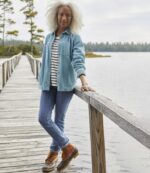 L.L.Bean vrouwen comfortabel corduroy relaxed overhemd zeezout kleding VT0642953 - Image 6