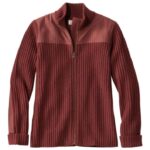 L.L.Bean vrouwen commando trui met volledige ritssluiting bes uitrusting voor buiten VT0644948