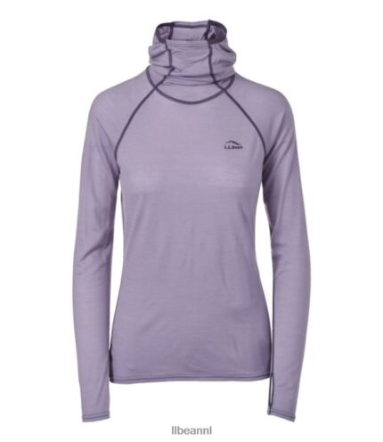 L.L.Bean vrouwen Cresta wol ultralichte 150 basislaag vervaagde maagdenpalm kleding VT0643460