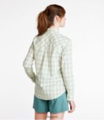 L.L.Bean vrouwen dagelijks sunsmart geweven overhemd met lange mouwen wilde zalm plaid kleding VT0646967 - Image 3