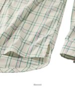 L.L.Bean vrouwen dagelijks sunsmart geweven overhemd met lange mouwen wilde zalm plaid kleding VT0646967 - Image 5
