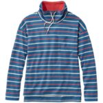 L.L.Bean vrouwen erfgoed mariner top marineblauw/mineraalrood kleding VT0643316