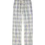 L.L.Bean vrouwen flanellen slaapbroekje lichtgrijze heide kleding VT0646976