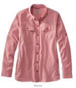 L.L.Bean vrouwen geen flyzone-shirt vervaagde roos kleding VT0643205