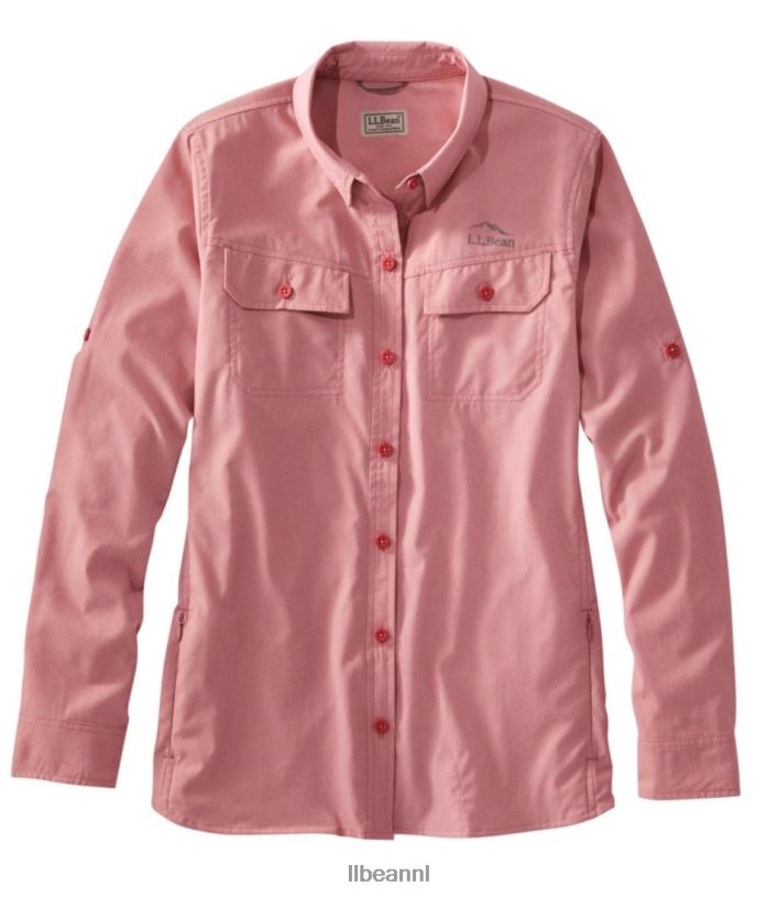 L.L.Bean vrouwen geen flyzone-shirt vervaagde roos kleding VT0643205 - Image 1