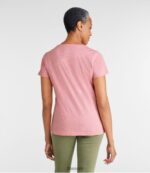 L.L.Bean vrouwen gewassen katoenen t-shirt diepe olijfheide kleding VT0643196 - Image 3