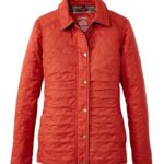 L.L.Bean vrouwen gewatteerde rijjas cayenne bovenkleding VT0647048