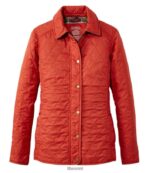 L.L.Bean vrouwen gewatteerde rijjas cayenne bovenkleding VT0647048