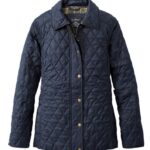 L.L.Bean vrouwen gewatteerde rijjas marine bovenkleding VT0643598