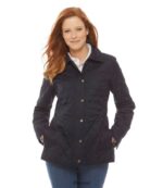 L.L.Bean vrouwen gewatteerde rijjas zwart bovenkleding VT0646028 - Image 2