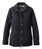 L.L.Bean vrouwen gewatteerde rijjas zwart bovenkleding VT0646028