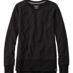L.L.Bean vrouwen gezellig sweatshirt Middernacht zwart kleding VT0647282