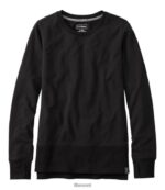 L.L.Bean vrouwen gezellig sweatshirt Middernacht zwart kleding VT0647282