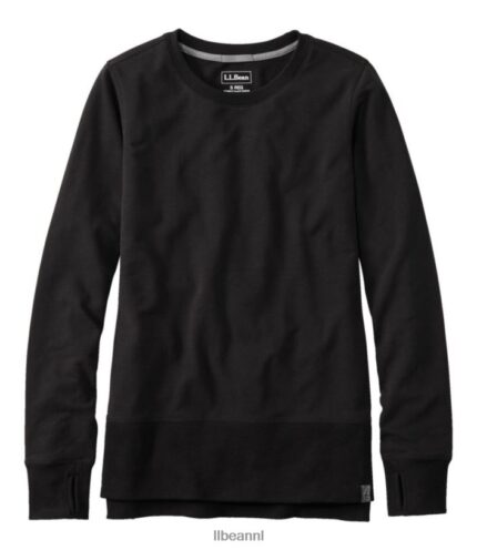 L.L.Bean vrouwen gezellig sweatshirt Middernacht zwart kleding VT0647282