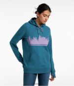 L.L.Bean vrouwen gezellige kamphoodie kleurenbalken met diepe havenheide kleding VT0646991 - Image 2