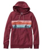 L.L.Bean vrouwen gezellige kamphoodie kleurenbalken met diepe havenheide kleding VT0646991