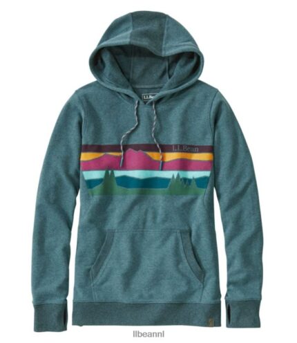 L.L.Bean vrouwen gezellige kamphoodie sparren heide kleurenbalken kleding VT0646577