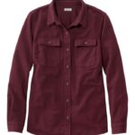 L.L.Bean vrouwen Heritage zeemshirt diepe wijn kleding VT0645896