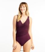 L.L.Bean vrouwen het vormgeven van badkleding koninklijke pruim kleding VT0643262