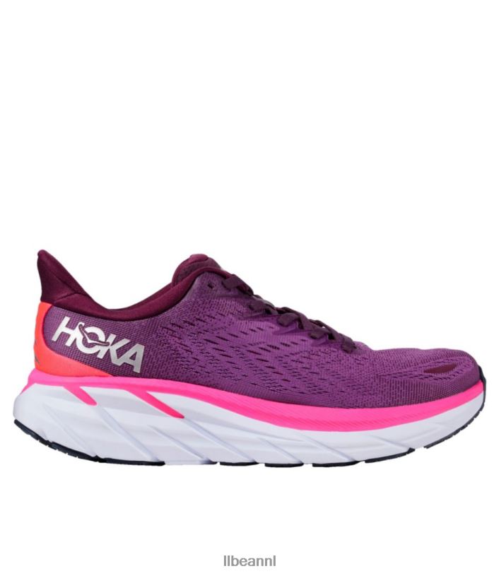 l_l_bean_vrouwen_hoka_clifton_8_hardloopschoenen_druivenwijn_bessenbes_schoenen_vt0641069.jpg L.L.Bean vrouwen hoka clifton 8 hardloopschoenen druivenwijn/bessenbes schoenen VT0641069 - Image 1