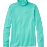 L.L.Bean vrouwen in elkaar grijpende coltrui diep aqua kleding VT0646451