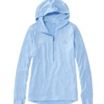 L.L.Bean vrouwen Insect Shield pro gebreide hoodie blauwe asterheide kleding VT064349