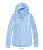 L.L.Bean vrouwen Insect Shield pro gebreide hoodie blauwe asterheide kleding VT064349