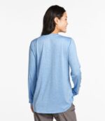 L.L.Bean vrouwen insectenschild pro gebreide crew blauwe asterheide kleding VT064490 - Image 3