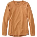 L.L.Bean vrouwen insectenschild veld-T-shirt donker barnsteen kleding VT0645224