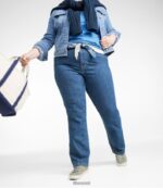 L.L.Bean vrouwen jeans met echte vorm vervaagd zwart kleding VT0645695 - Image 5