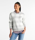 L.L.Bean vrouwen katoen/kasjmier trui grijze heide buffel kleding VT064142 - Image 2