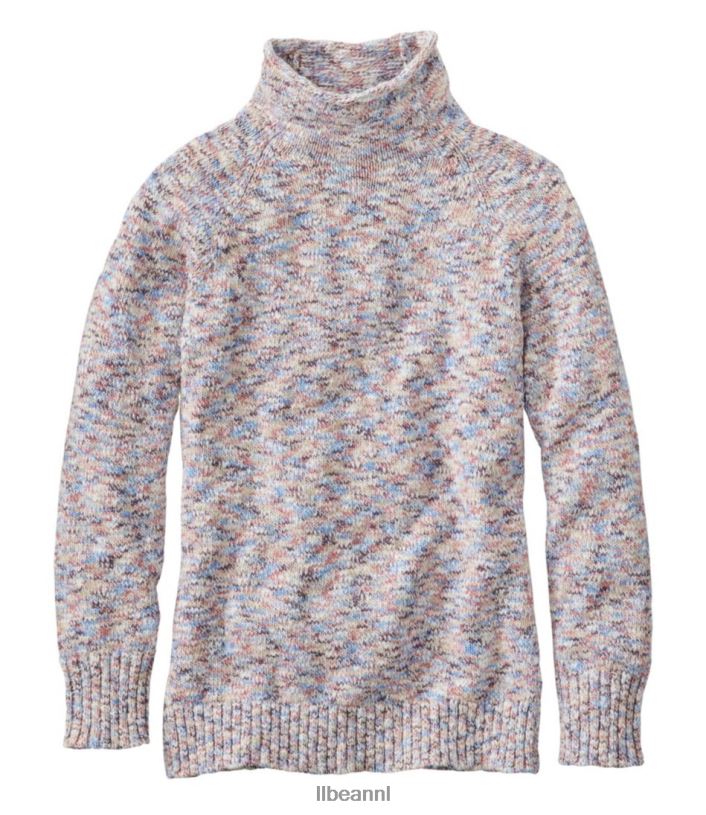 L.L.Bean vrouwen katoenen ragg-trui surfblauwe ruimteverf kleding VT0643535 - Image 1