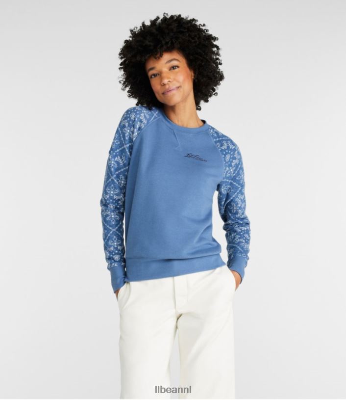 L.L.Bean vrouwen kenmerkend erfgoedsweatshirt maanlicht blauw kleding VT064592 - Image 2