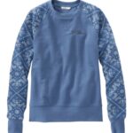 L.L.Bean vrouwen kenmerkend erfgoedsweatshirt maanlicht blauw kleding VT064592